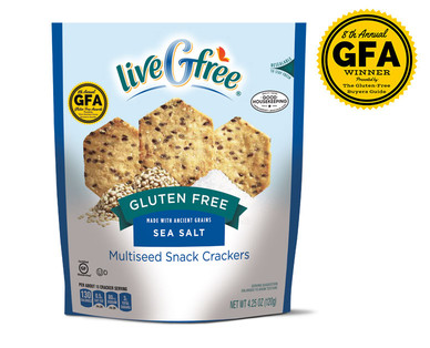 live G free Sea Salt Multi-seed Crackers
