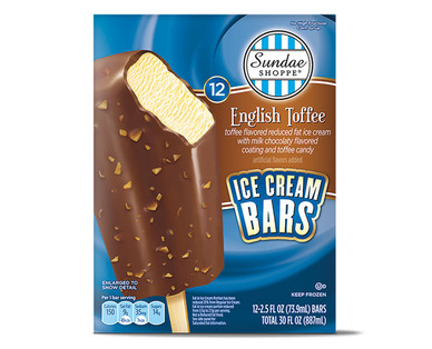 Sundae Shoppe English Toffee Ice Cream Bars