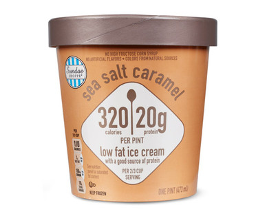 Sundae Shoppe Low Fat Ice Cream Sea Salt Caramel