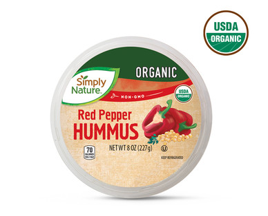Simply Nature Organic Hummus, Red Pepper