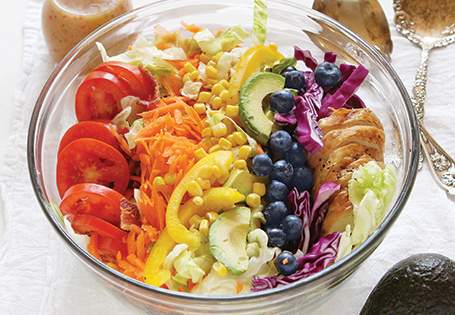 Grilled Chicken Rainbow Cobb Salad