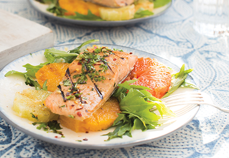 Grilled Citrus and Herb Salmon