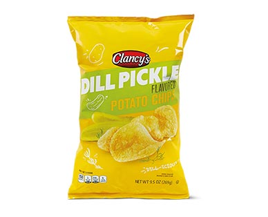 Clancy's Dill Pickle Potato Chips View 1