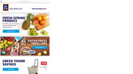 Image of email from ALDI